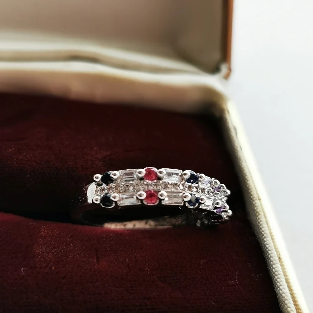 Multi stoned  ring - Picture 5 of 6